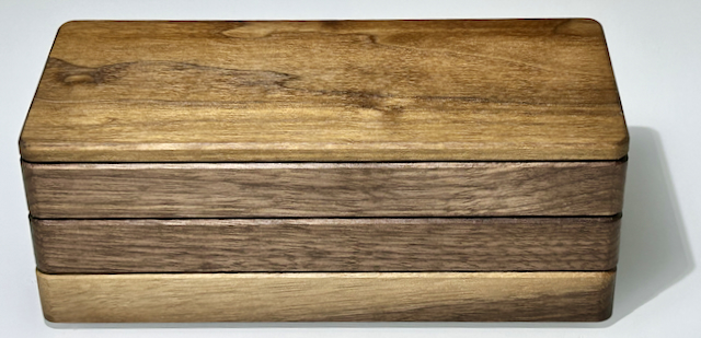 walnut complete desk set lid