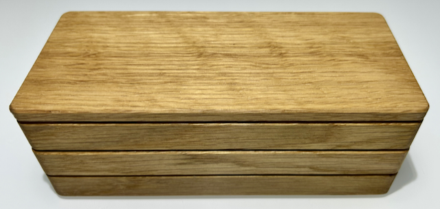 oak complete desk set lid